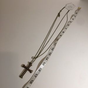 Vintage Jewelry - New with flaws CRYSTAL AVENUE cross necklace.-A3. Vintage Jewelry - New with flaws CRYSTAL AVENUE cross necklace.-A3.